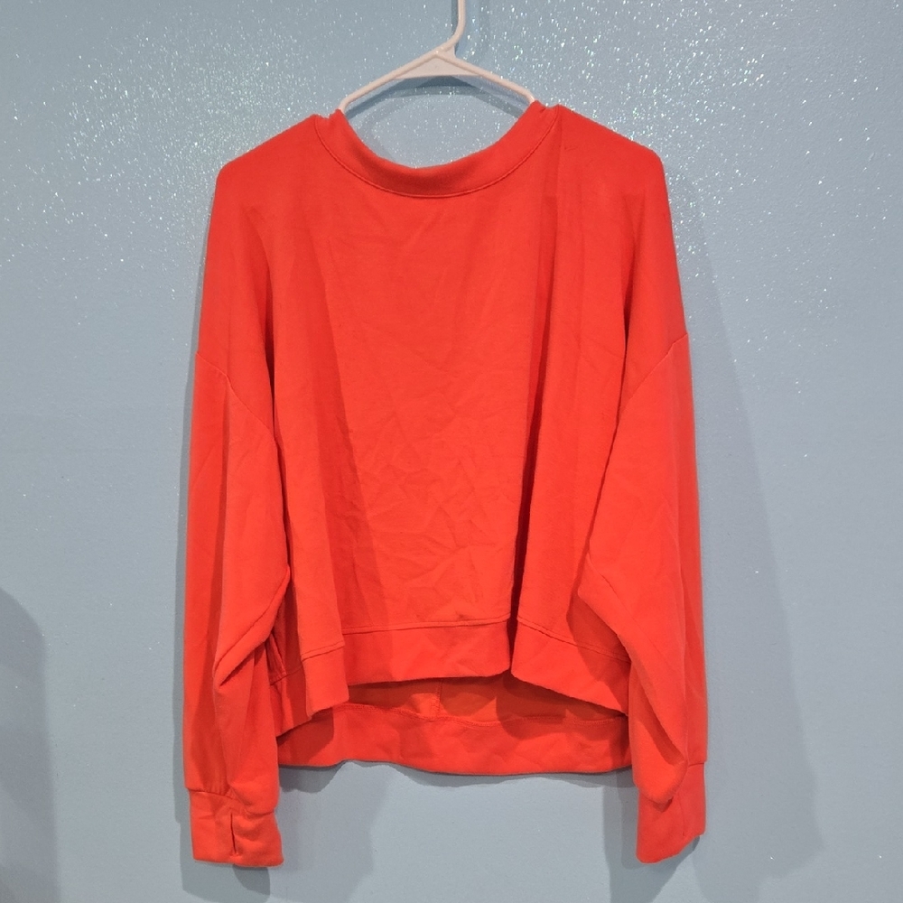 Women's Orange Long Sleeve Top